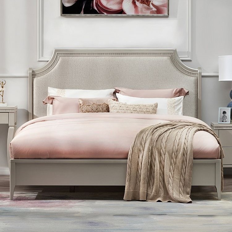 American Bed Solid Wood Cream Style Bed Modern Light Luxury Bed Paris Midsummer Bed French Bed Girl Light Luxury Bed Princess Bed