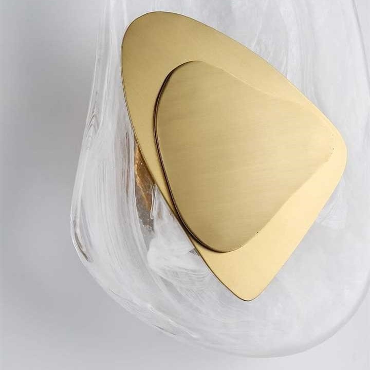Postmoderno lujo luz de cristal lámpara de pared de hielo sala de estar dormitorio lámpara de cabecera diseñador de fondo creativo lámpara de pared de pasillo