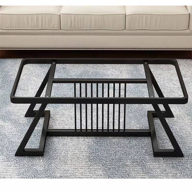 Nuevo tipo de mesa de té de tabla de roca pequeña casa de alquiler de sala de estar familiar simple moderna red balcón combinación de mesa de té lujosa ligera