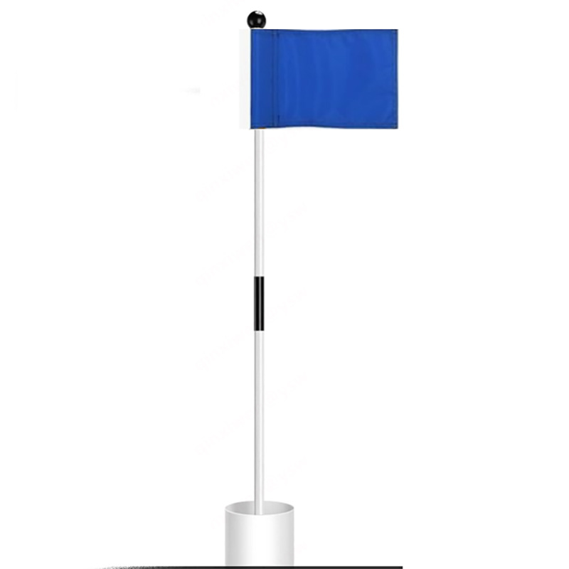 Golf asta taza titular suministros de Golf 4 pulgadas agujero taza rojo/azul/blanco bandera 87cm cubierta de asta