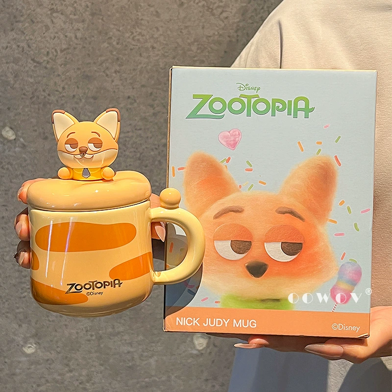 Безумный Зootopia пара с кружкой высокого значения, керамическая кружка для воды, забавная мультяшная творческая кружка для завтрака с молоком и кофе