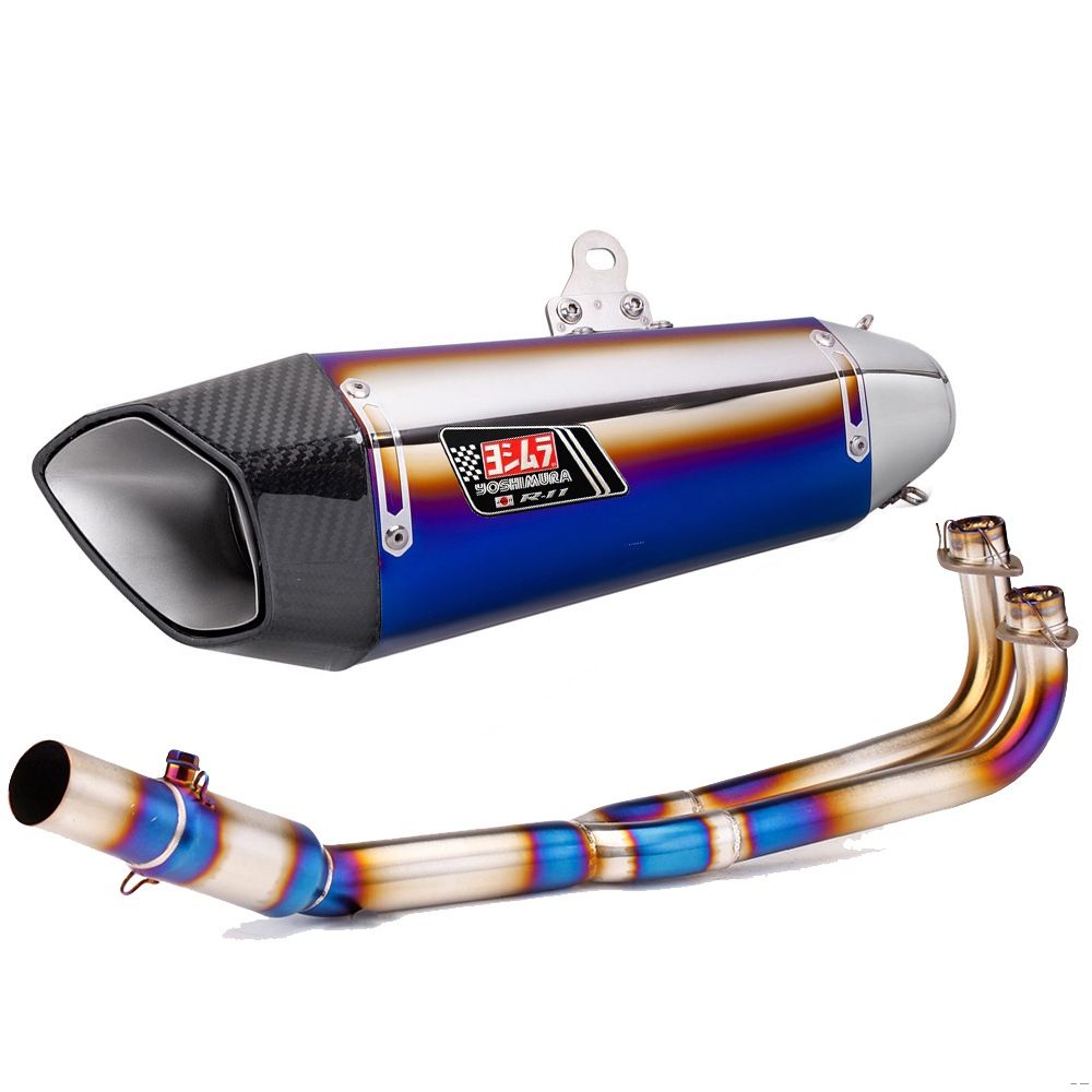 Scooter Modified Exhaust Pipe Stainless Steel Front Section Scorpio Exhaust Pipe Full Section Suitable for Kymco Guangyang Ak550