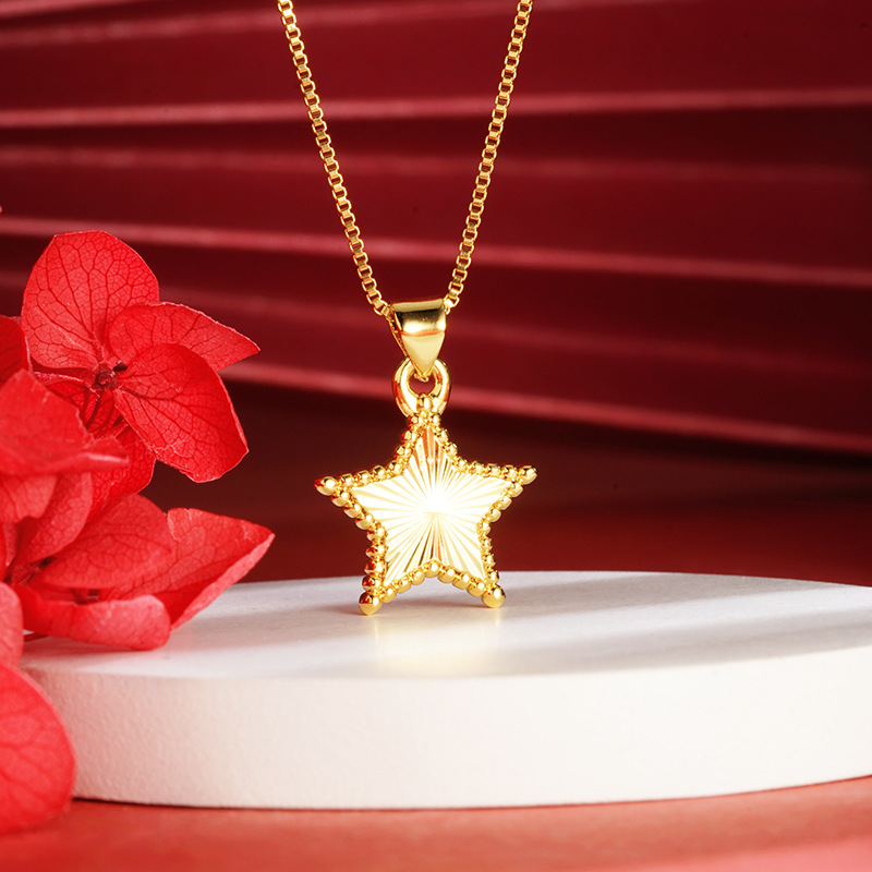 D2205 colgante estrella de cinco puntas (SIN Cadena)