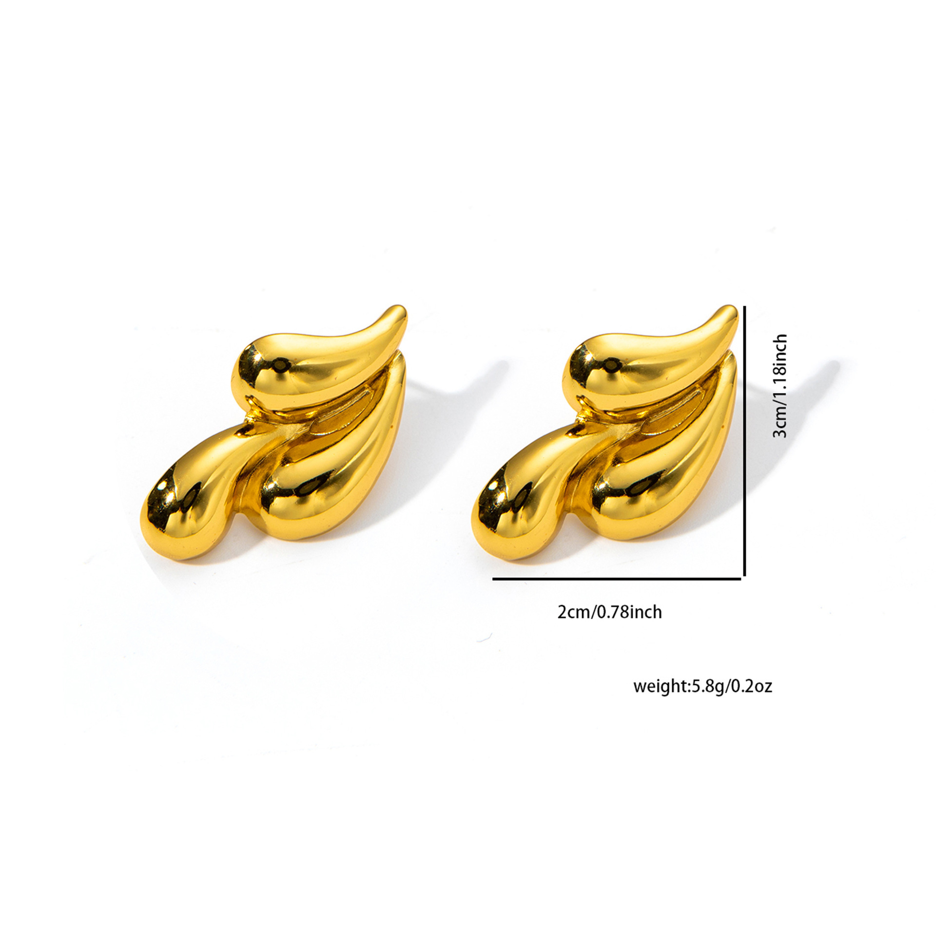 Pointed titanium steel lip stud product view