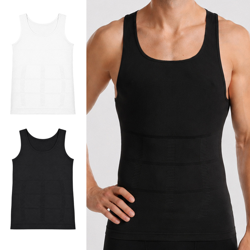 Zeriluna Men's Seamless Breathable Vest, Skin-Friendly, Lightweight, Comfortable, Form-Fitting, Stylish Sports Undershirt