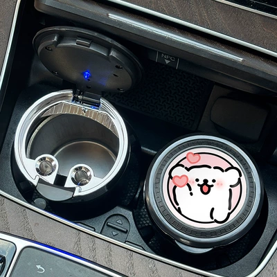 Car High-End Car Practical – Car ashtray - raise-love-line-dog-one-pack
