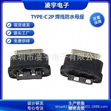 USB3.1 TYPE-C 2PIN������ˮĸ�� 2о���c��ˮ�B���� L=7.0