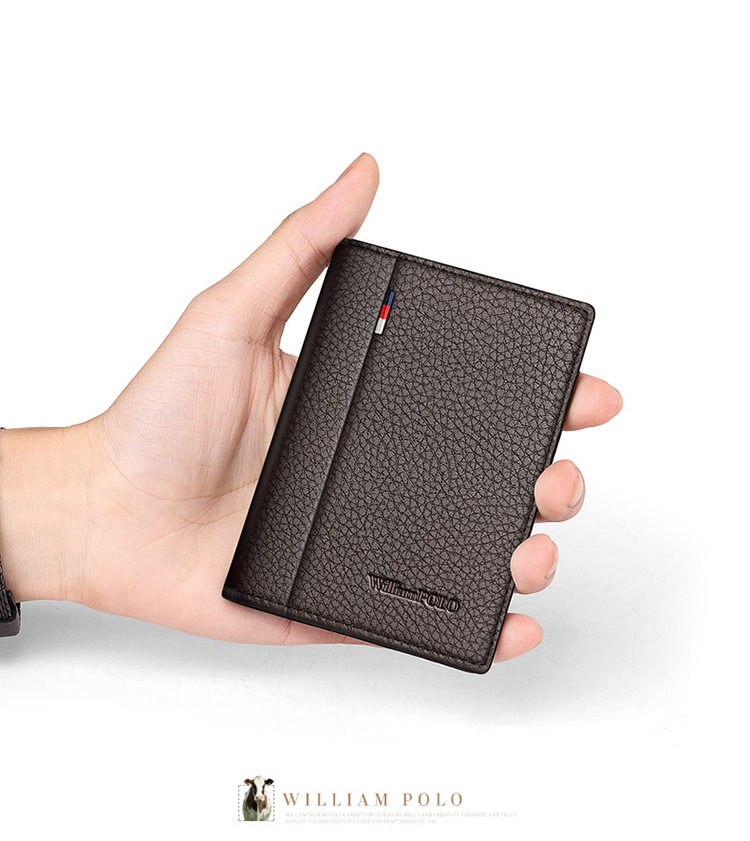 Ví card holder nam da bò Emperor Paul – thẻ đựng thẻ da bò cao cấp chi tiết 12