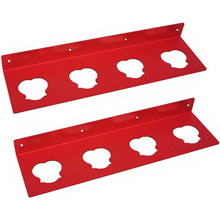 2 Pieces Battery Holder for Milwaukee M12 Red Battery Holder Wall Rack