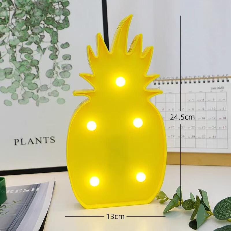クロスボーダー LED スタイリングライト虹五芒星サボテンフラミンゴ装飾漫画ライト寝室のレイアウトナイトライト|undefined