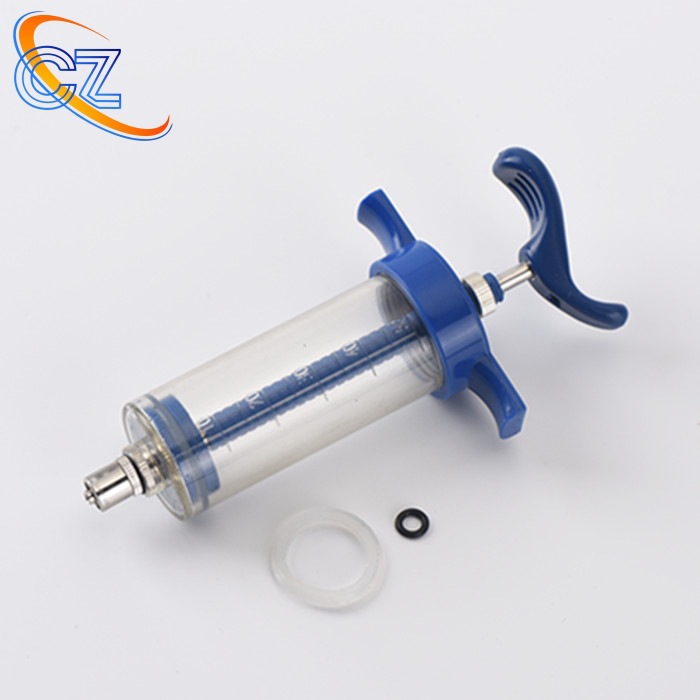 jeringa ajustable TPX 10ML 20ML 30ML 50ML jeringa veterinaria jeringa de acero plástico azul