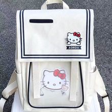 Hellokitty双肩包女2022新款可爱小众背包女初中高中学生印花书包