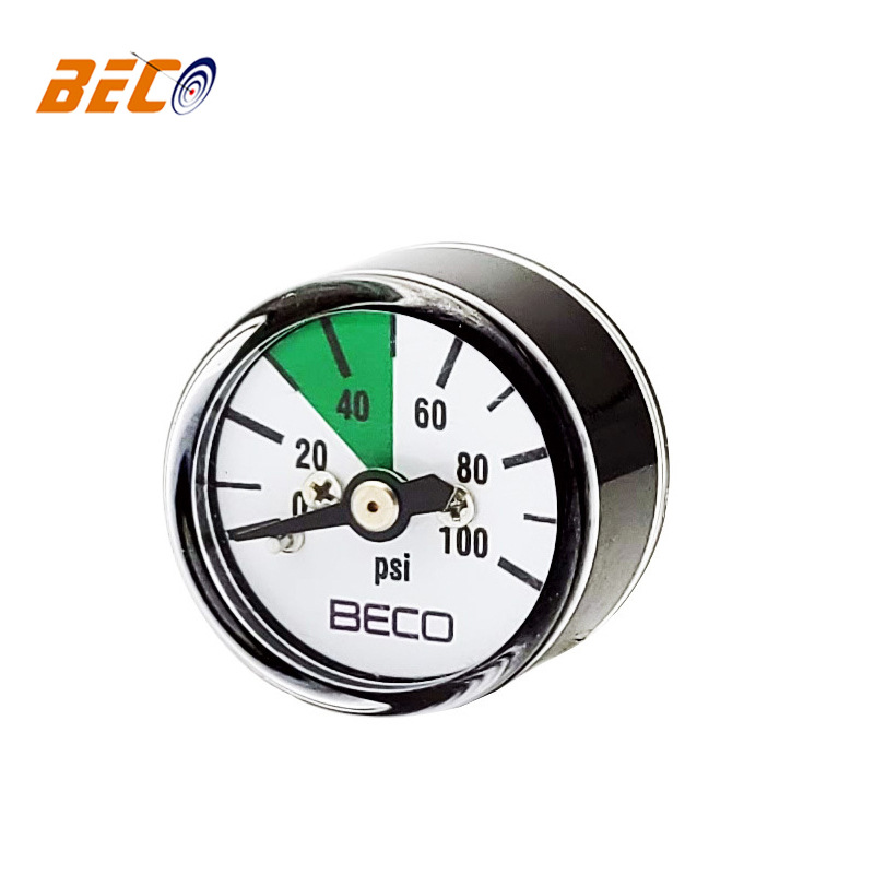 厂家直销 Y25微型塑壳小型压力表100psi轴向安装压力表