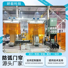 定制防弧光帘PVC软门帘软帘工业级折叠灯火光门帘焊接防焊接防护
