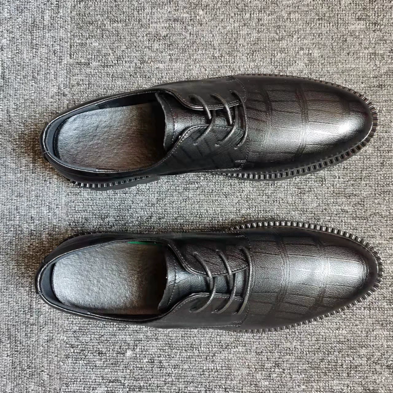 Мужские весенние кожаные черные маленькие кожаные туфли деловое вечернее платье в японском стиле корейский тренд красивый досуг молодежь