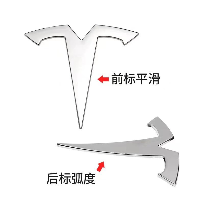 Suitable for Tesla Model Y Model 3 Car Logo, Hood Lettering, Tail Lettering, Modification, Original Adhesive Replacement Logo