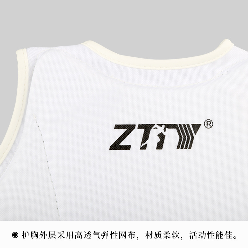 ZTTY karate Sanda protector de pecho adultos niños blanco y azul protector de pecho ligero armadura protectora karate protector de pecho al por mayor