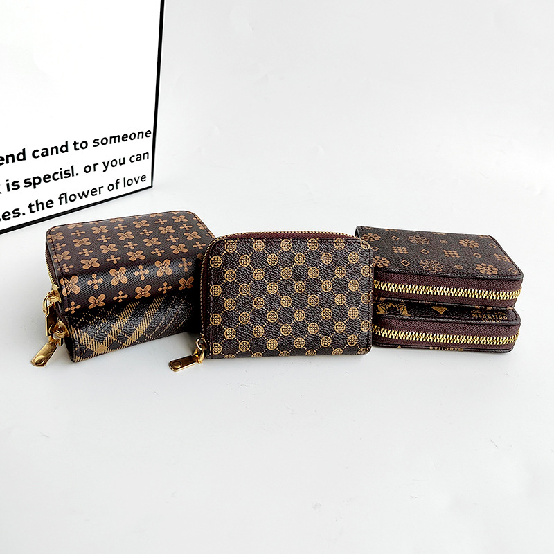 Ladies Handbag 2021 New Pattern Multi-layer Small Card Holder Small Bag Casual Credit Card Holder Small Square Bag for Export