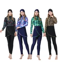 2022 Muslim swimwear новый спот арабский хуэйский купальник солнцезащитный крем три комплекта купальник L002