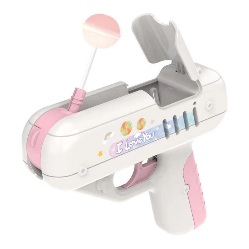 Net Red Candy Gun Sound And Light Electric Lollipop Gun Vibrato With The Same Girlfriend Birthday Gift Children Girl Toys