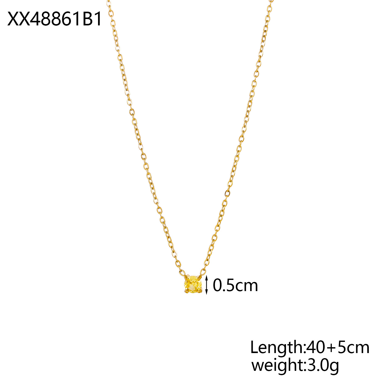 6g Weight 304 Stainless Steel Pendant Material Birthstone Inlay Material Pendant Necklace Classification 304 Stainless Steel Chain Material cable chain Chain Type 1 Piece Quantity Daily Occasion 304 Stainless Steel Material Geometric Pattern All Seasons Season Women's Gender Basic, Simple Style Style Wholesale Jewelry Basic Simple Style Geometric 304 Stainless Steel Birthstone Pendant Necklace Cable Chain 13