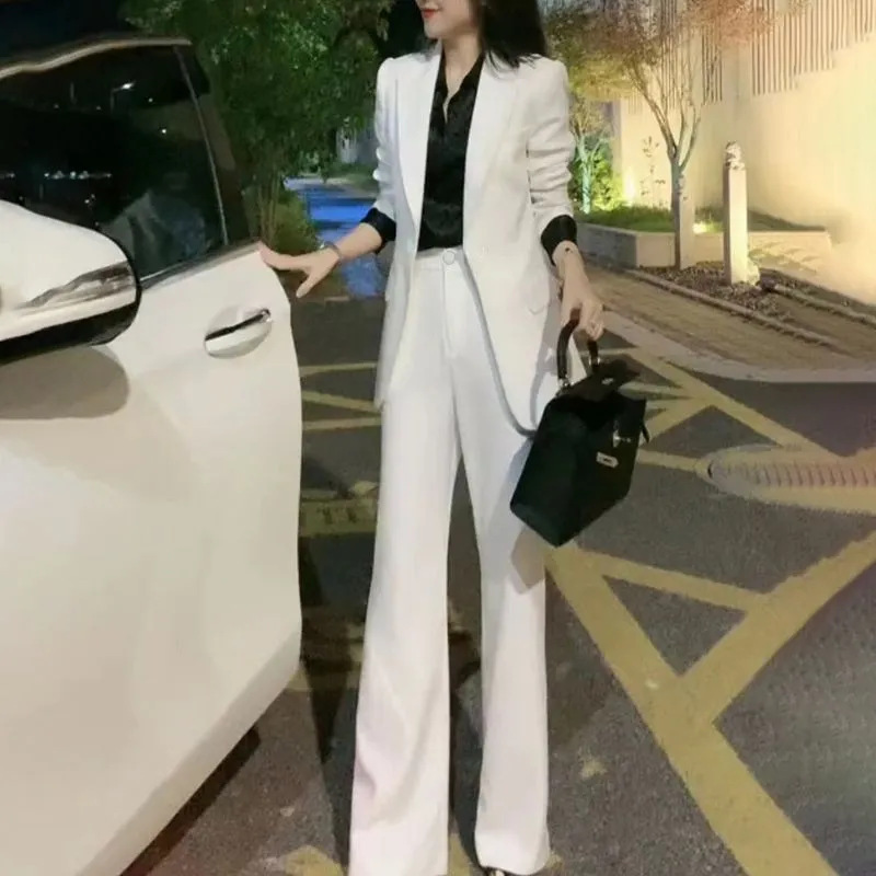 炸街网红爆款早秋轻奢高级感显瘦职业西服西装套装女春款|undefined