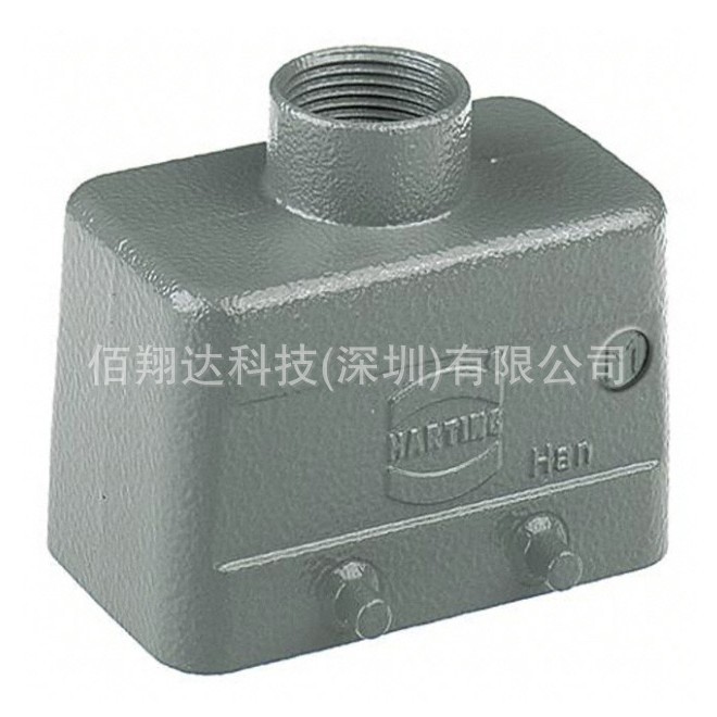 19300101420 harting HAN 10B 双扣上壳顶出线 HAN 10B-HTE-M20