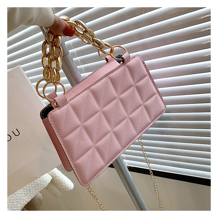 Small Pu Leather Square Bag display picture 7