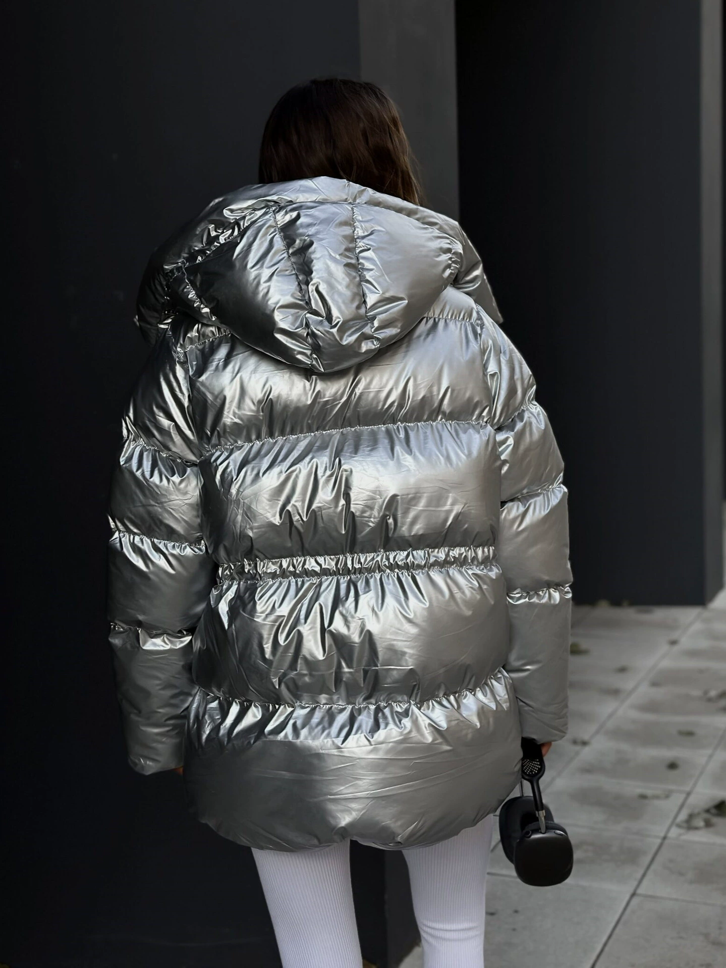 (Cross-border trading), fashionable removable down jacket with hood, European style, high-quality style