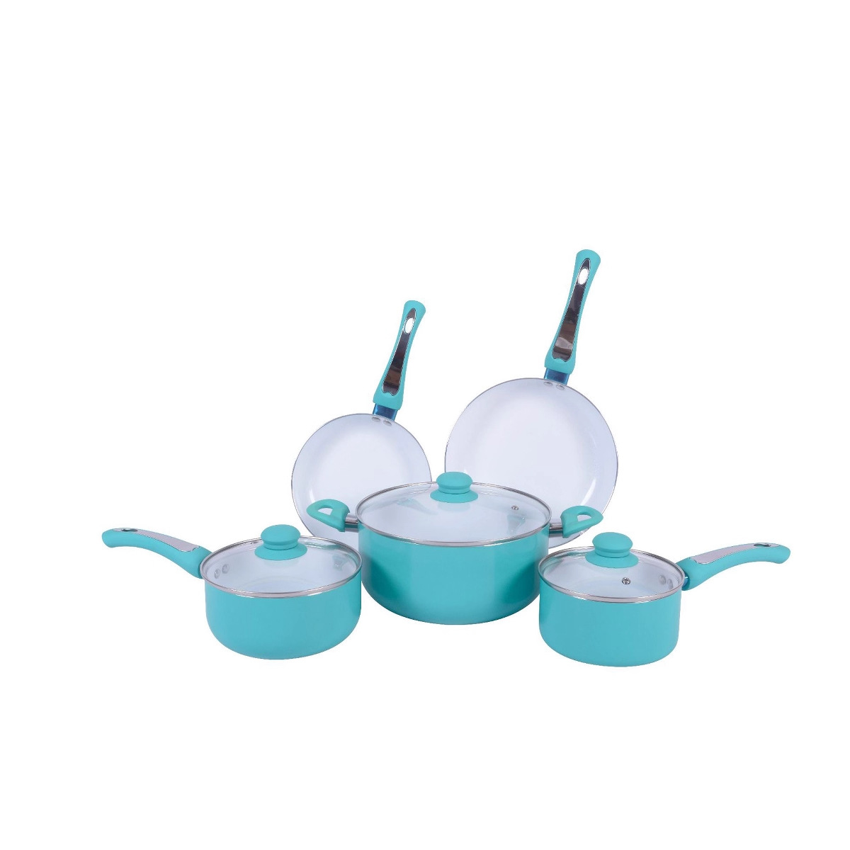 Maifan juego de ollas de piedra de ocho piezas para el hogar pan regalo traje de cocina antiadherente sartén leche olla traje