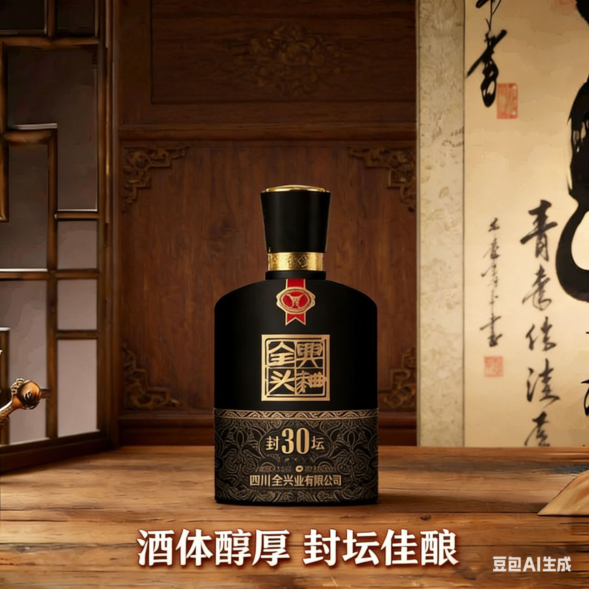 全興大曲浓香型白酒42度500ml*6瓶黑皮礼盒装节日送礼朋友聚会用