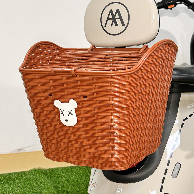 卸売電気自動車リア収納バスケットかわいい漫画オートバイバッテリーカーリアテール収納防水|undefined