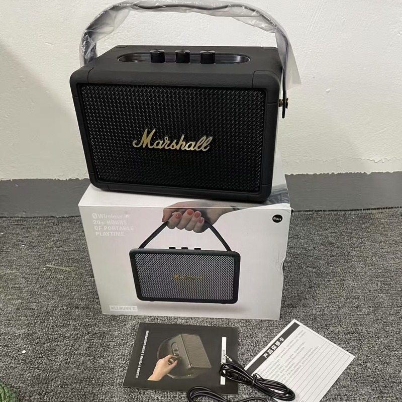 外国貿易に適した Marsh STOKWELL II ワイヤレス Bluetooth レトロ スピーカー便利なアウトドア スポーツ スピーカー|undefined