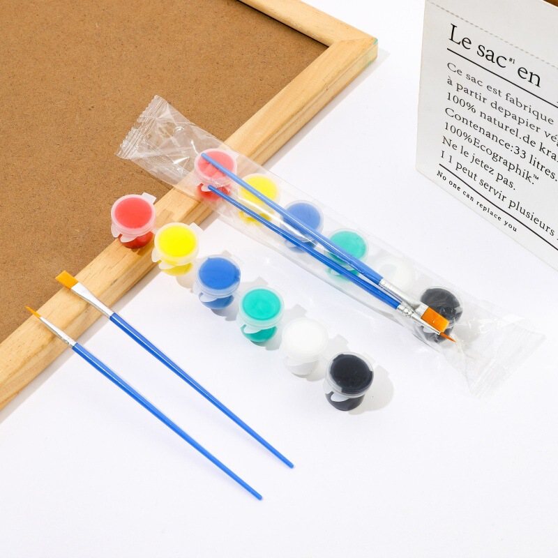 メーカーは子供用アクリル絵の具 12 色 6 連体学生アート絵画着色石膏人形絵の具ストリップを供給しています|undefined