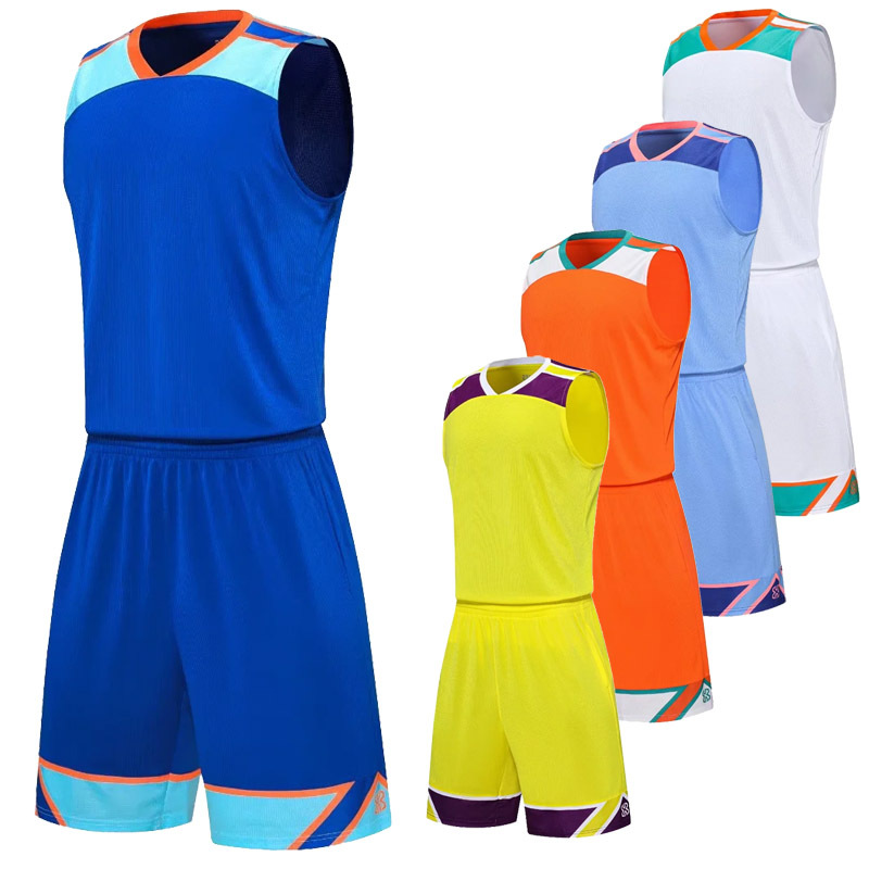 Basketball Clothes suit Men's Print Jersey Competition Team Clothes Women's Summer Training Sports Vest Trendy Children's Basketball Clothing