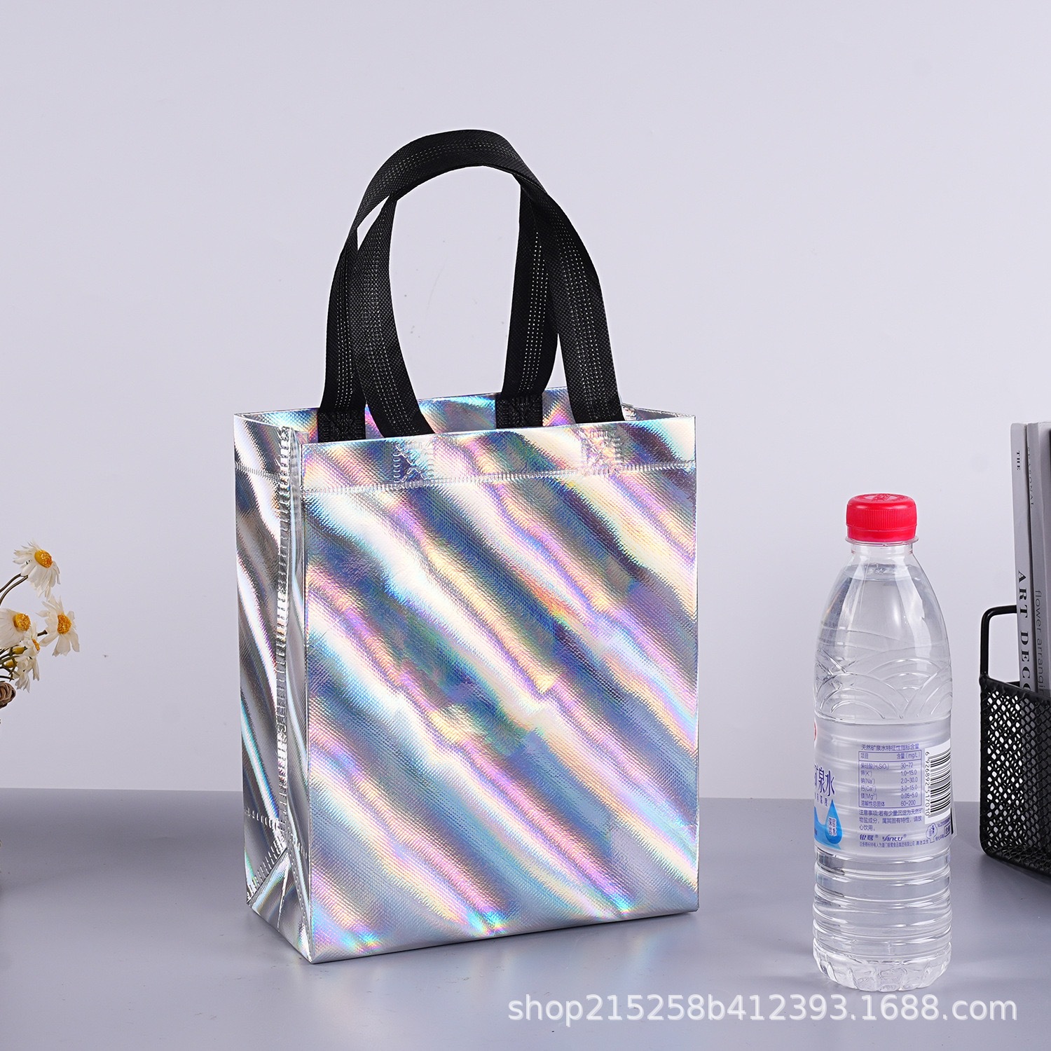 실버 레이저 트윌, 소형 수직 스타일 - 폭 20, 높이 25, 측면 10