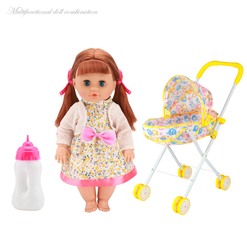 Fábrica directa de juguetes para niños en casa beberán agua, orinarán y cantarán simulación de muñecas conjuntos de juguetes de alimentos