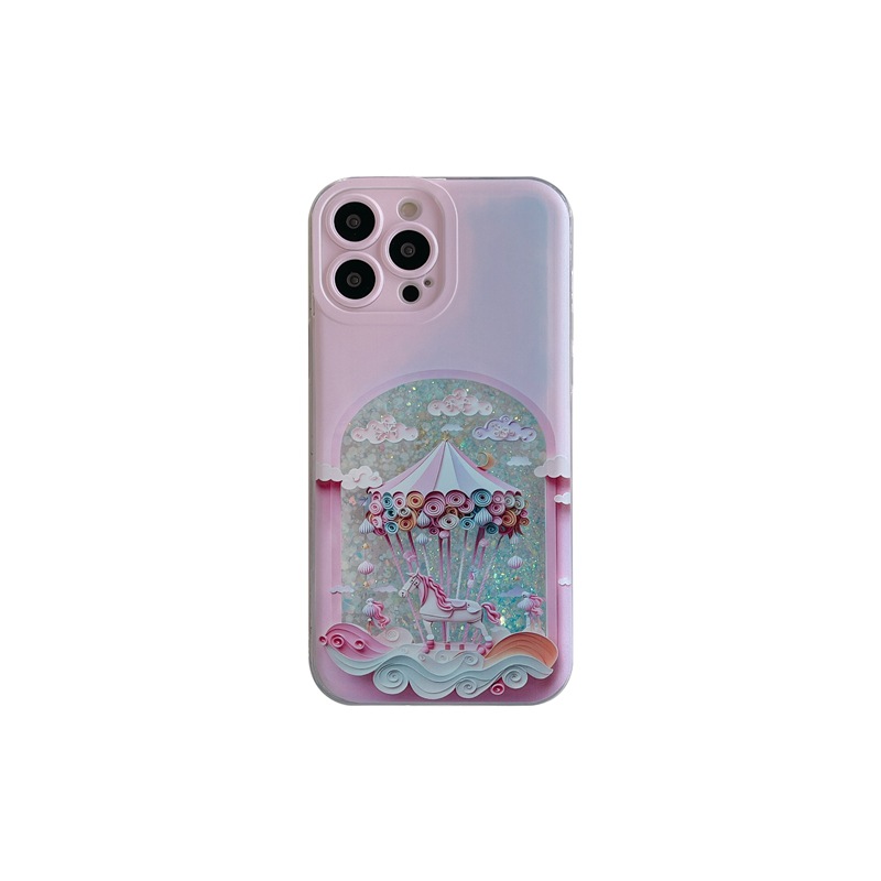 Luminous Liquid Sand Phone Case For Iphone 15 Pro Max And 14 13_voghion.com
