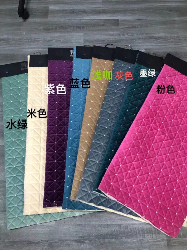 Dutch velvet plain quilted non-slip sofa cushion sofa cover tatami Kang cover car sleeper semi-finished fabric