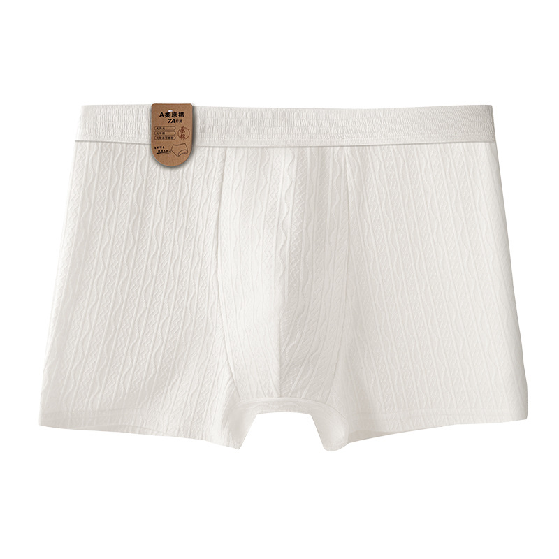 Ropa interior de hombre pantalones bóxer antibacterianos de algodón blanco verano transpirable pantalones cortos bóxer de algodón para niños ropa interior para hombres
