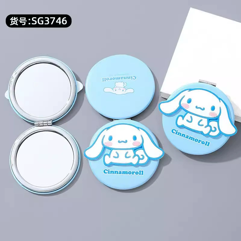 三丽鸥 High quality mirror, handheld foldable makeup primer for students