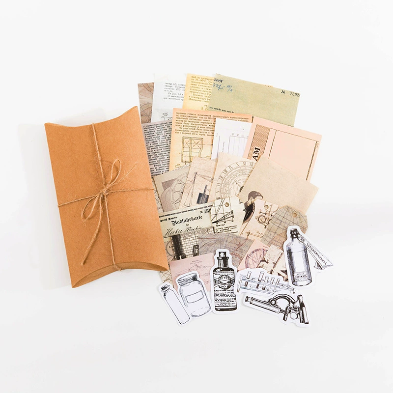 Cross -border Mo Mo Material Bags Retro Collection Room серия гриб-бабочка Ежемесячный DIY постер 30 листов