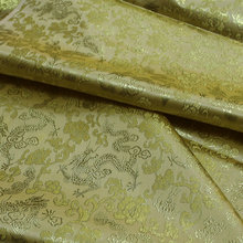 中国风娃衣旗袍蒙古袍舞台影视延边装饰手工金银丝提花丝绸面料