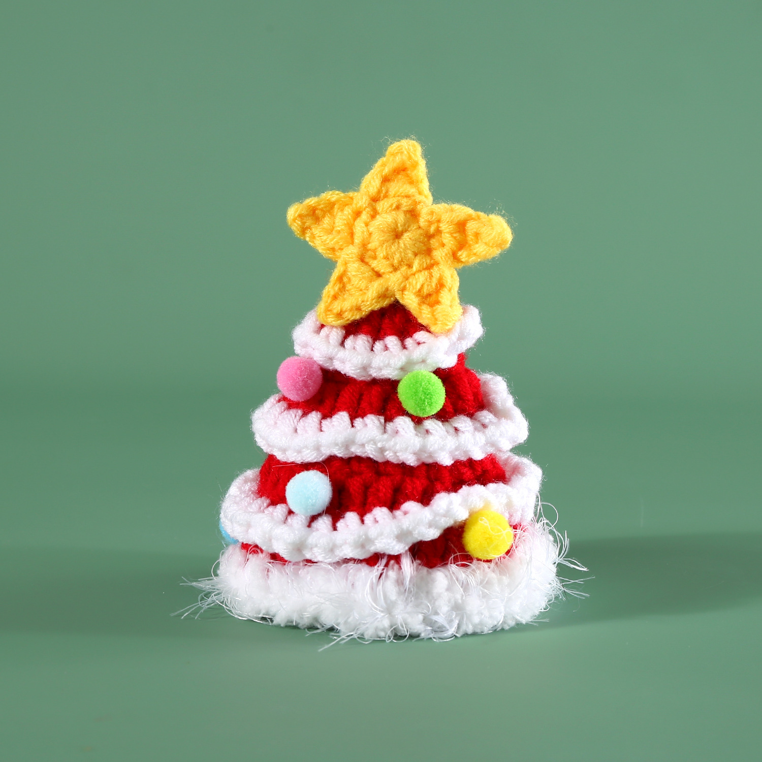 2023 mascotas de punto lana de Navidad set de bib para gatos perros pentacamón multivollar gancho bufandas sombrero