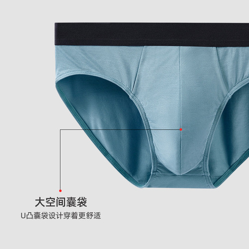 Zhongshan Men's Briefs 60 Count Modal Wholesale Antibacterial Crotch Men's Briefs Boys Sexy Underwear