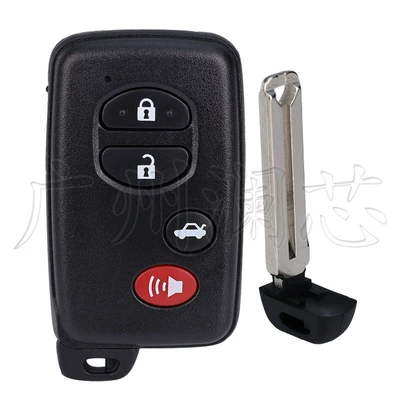 Car Keys: Key Replacement Shell - deputy-factory-key-shell-4-button-car-button-black