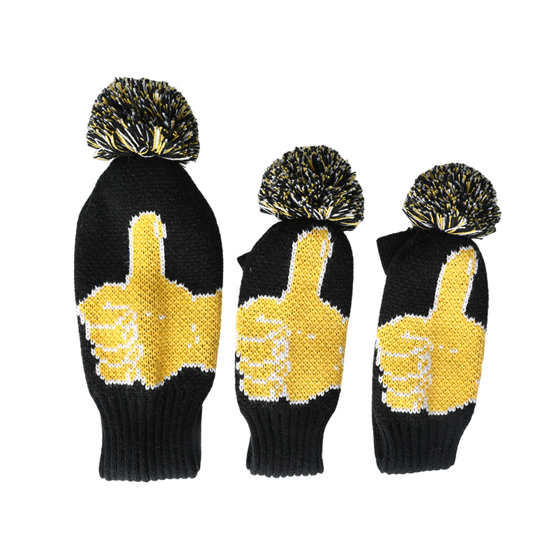 Cubierta de club de golf de punto cubierta de madera cubierta de tapa cubierta de club de golf cubierta de club de dibujos animados