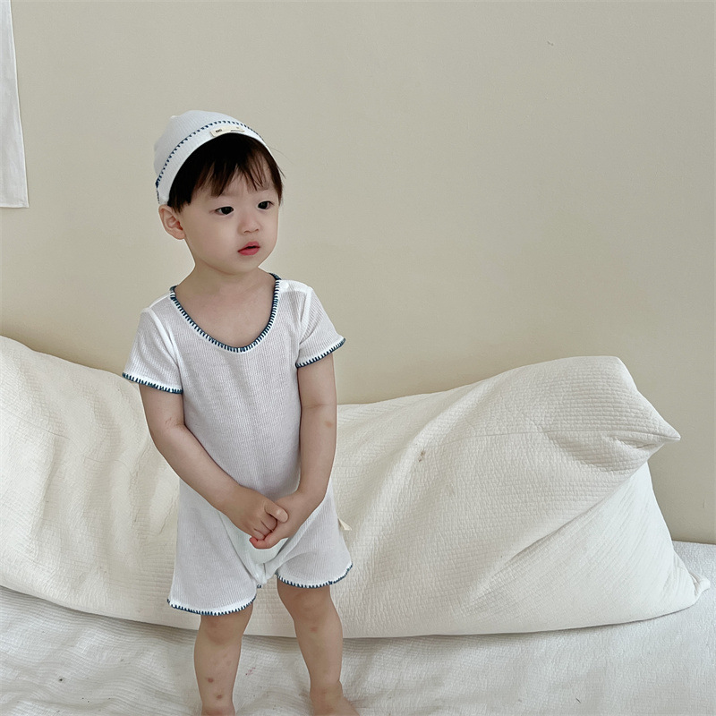 Niños, ropa de verano, bolsas de mangas cortas para bebés, ropa delgada para niños coreanos, camiseta para bebés