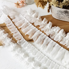 Lace accessories handmade diy mesh clothes baby clothes curtain clothing pleated decorative fabric skirt hem