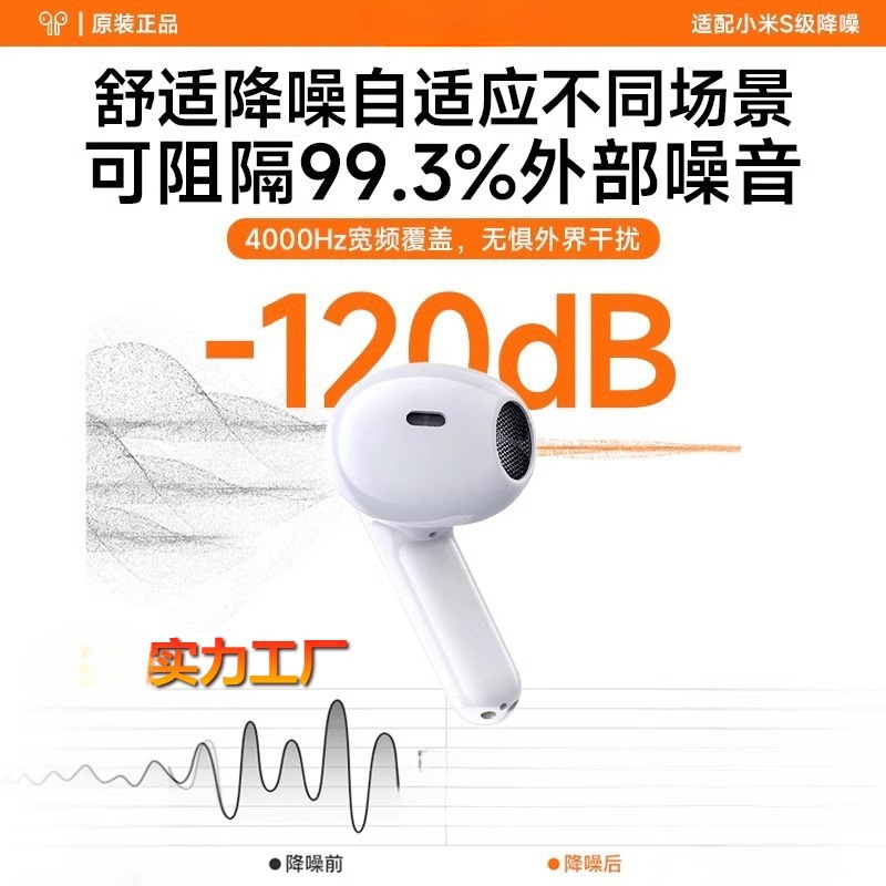 蓝牙耳机2025新款适用于小米红米无线半入耳式降噪超长续航大批发|undefined